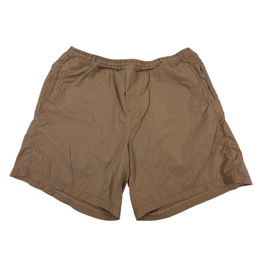 Birddogs 3-in-1 Khaki Shorts Regular 7" Lined Stretch Elastic Men’s Sz 3XL